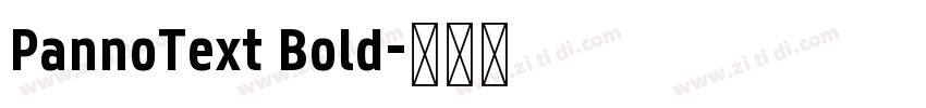 PannoText Bold字体转换